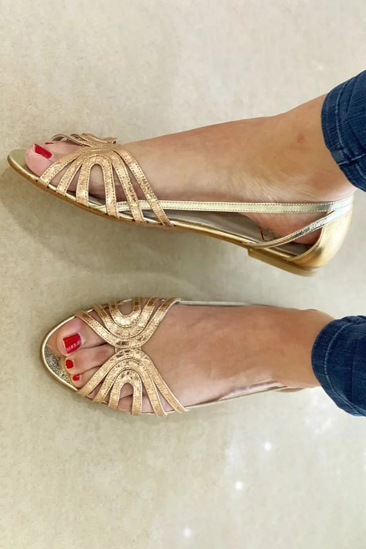 Alberta | Slingback Sandals with Cutout Detail