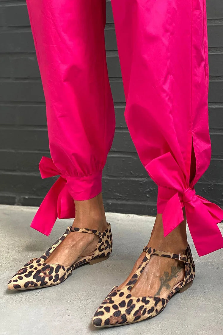 Tamara | T-Strap Pointed Ballet Flats
