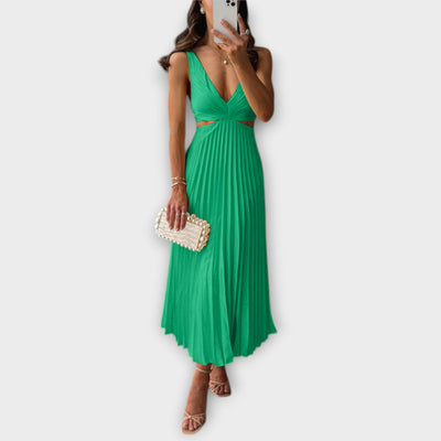 Elina | Elegant Sleeveless Drape Dress