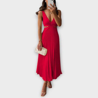 Elina | Elegant Sleeveless Drape Dress