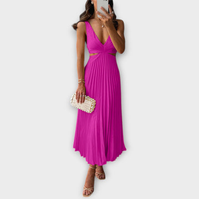 Elina | Elegant Sleeveless Drape Dress