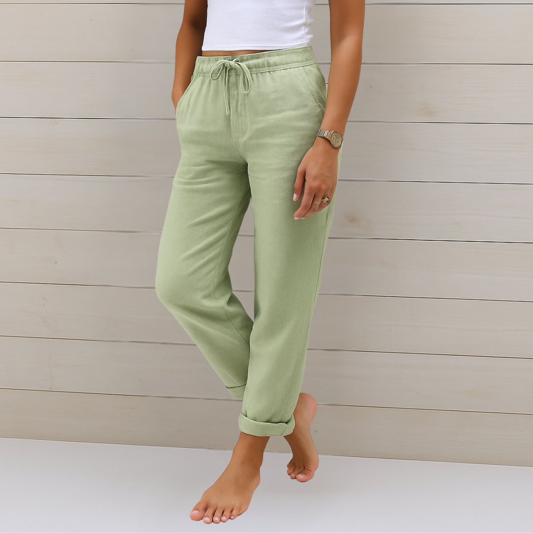 Alison | Soft Cotton Relaxed Fit Pants