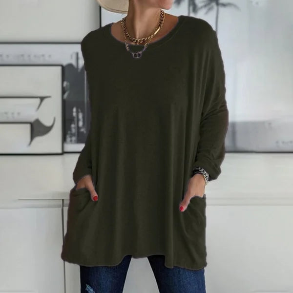 Morgan | Relaxed Long Sleeve Tunic Top