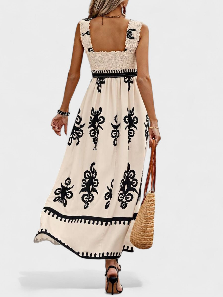 Liora | Smocked Bodice Maxi Dress