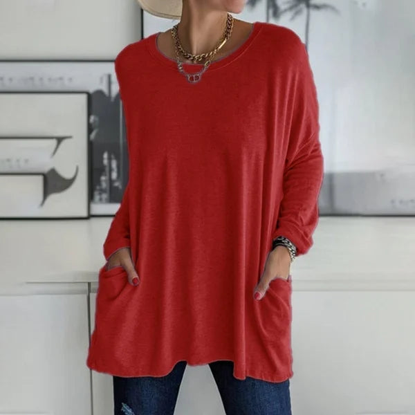 Morgan | Relaxed Long Sleeve Tunic Top