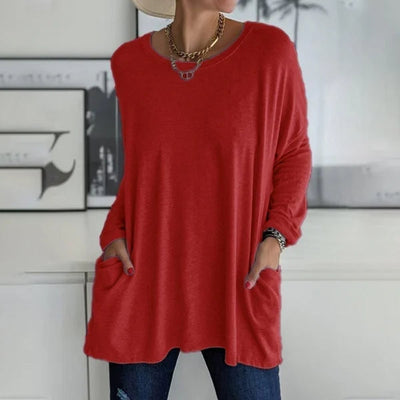 Morgan | Relaxed Long Sleeve Tunic Top