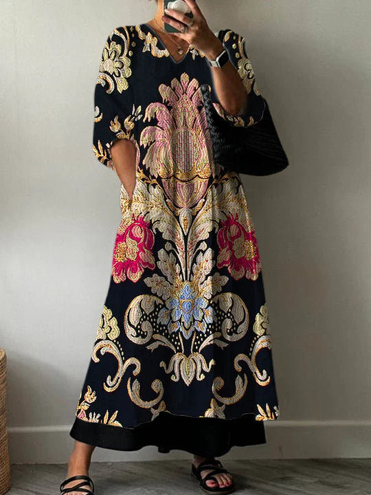 Willa | Sunset Garden Print Dress