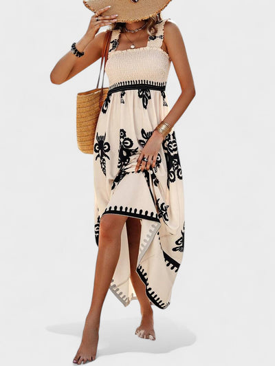 Liora | Smocked Bodice Maxi Dress