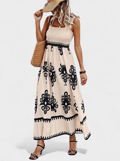 Liora | Smocked Bodice Maxi Dress