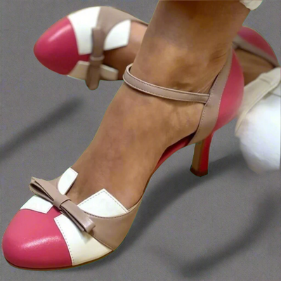 Lottie | Vintage Pastel Bow Heels