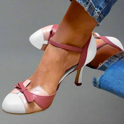 Lottie | Vintage Pastel Bow Heels