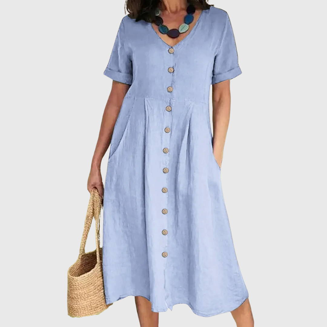Harper | Button Summer Dress