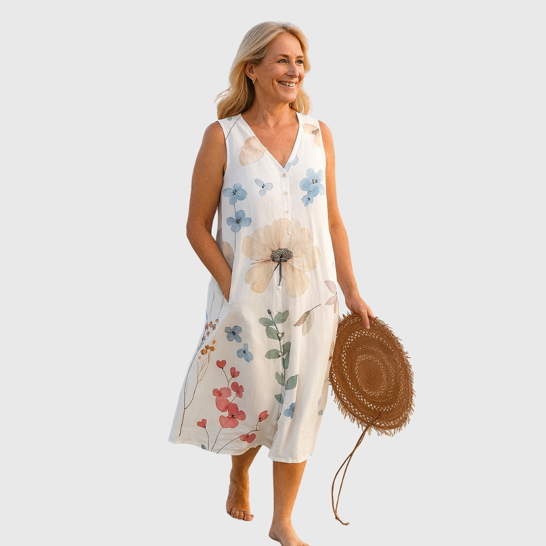 Layla | Sleeveless Floral Summer Dress