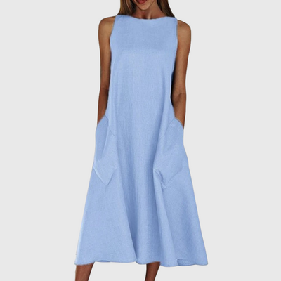 Iris | Simple Solid Summer Dress