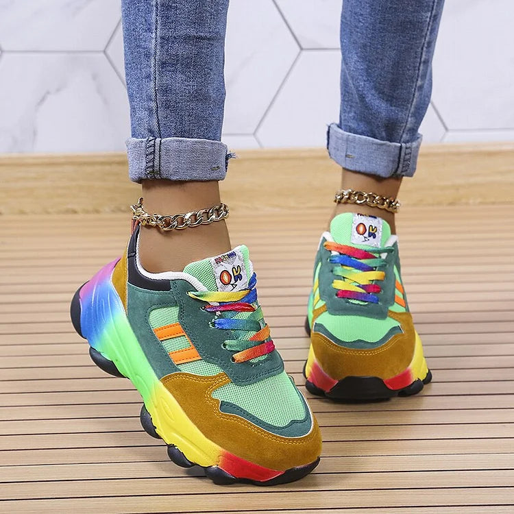 Roxy | Rainbow Chunky Sole Trainers