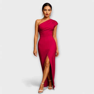 Elara | Asymmetric Flowing Midi Dress