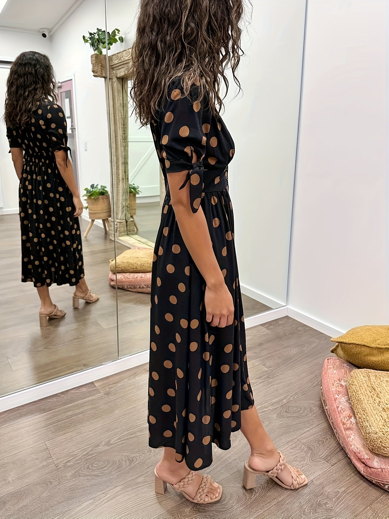 Martha | Vintage-Inspired Polka Dot Midi Dress