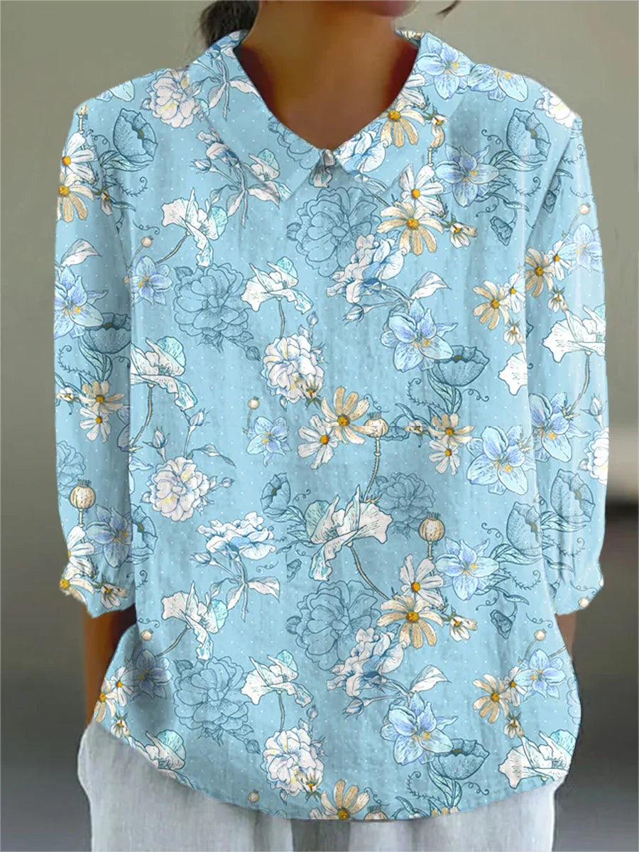 Alba | Breezy Brushstroke Top
