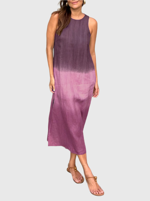 Lea | Mocha Fade Sleeveless Maxi Dress