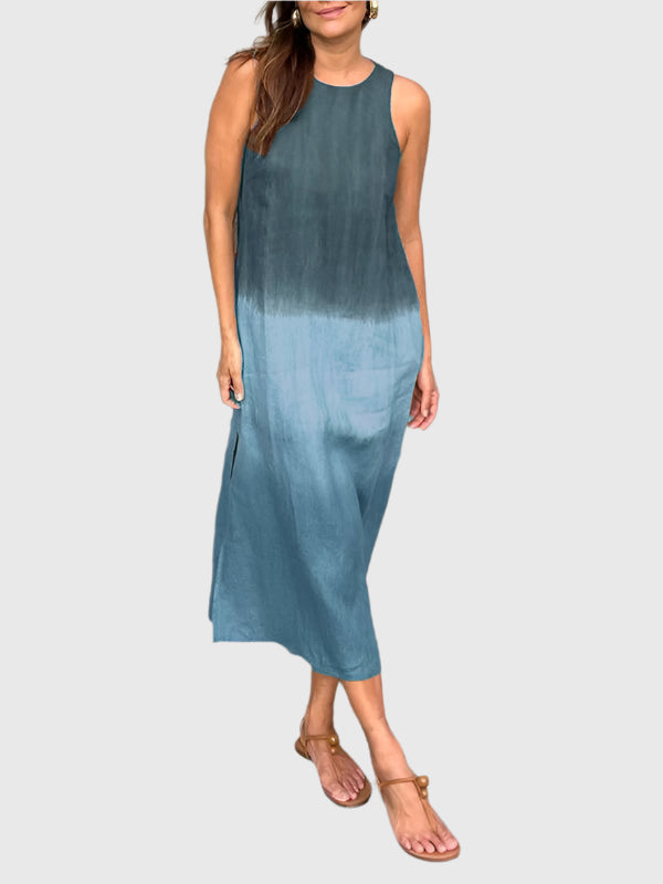 Lea | Mocha Fade Sleeveless Maxi Dress