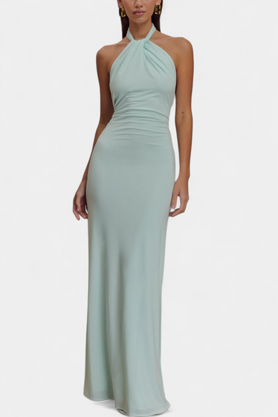 Trinity | Halterneck Twist Dress