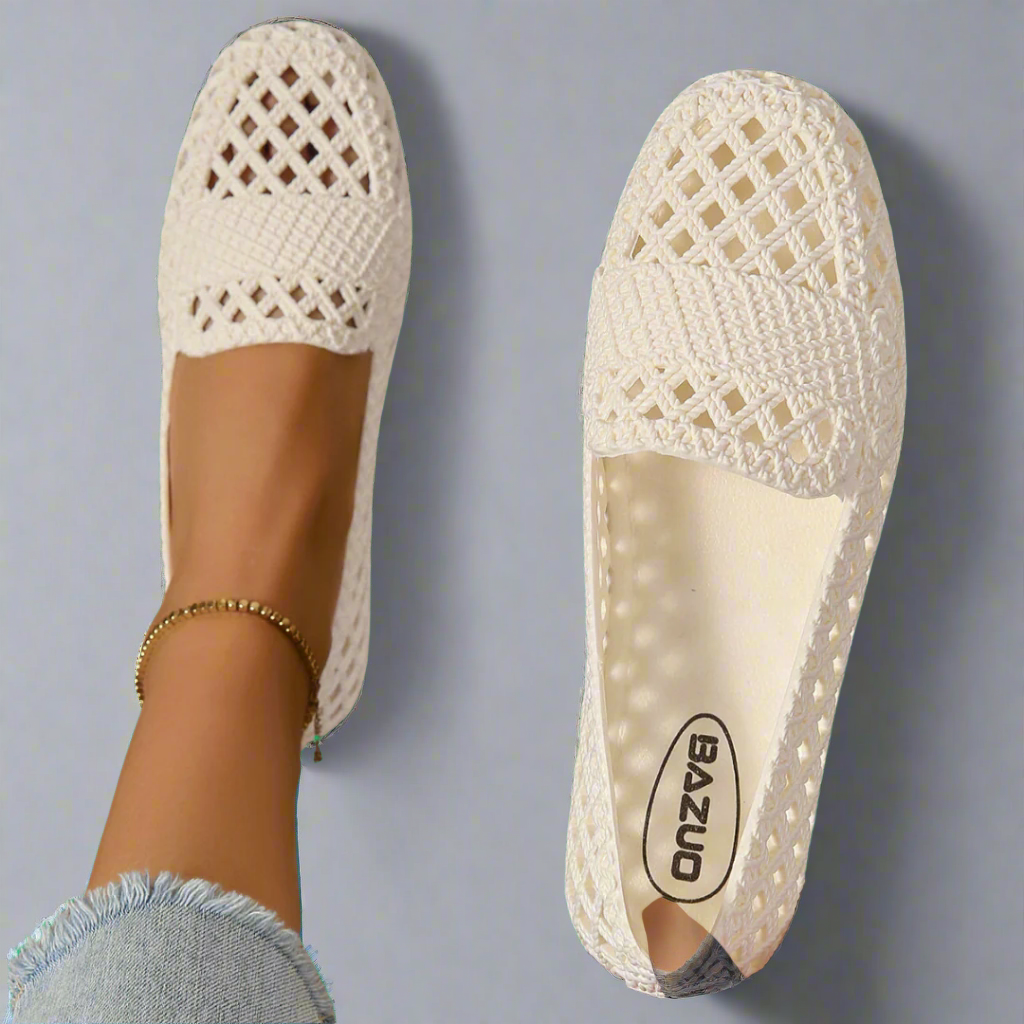Elise | Lightweight Crochet Comfort Flats