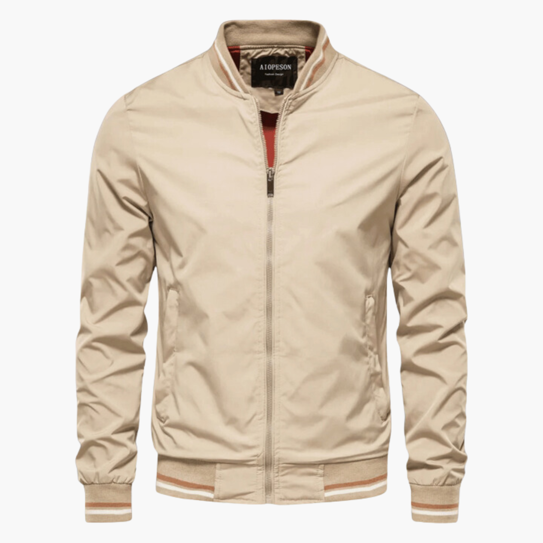 Easton | Classic Varsity-Trim Windbreaker Jacket