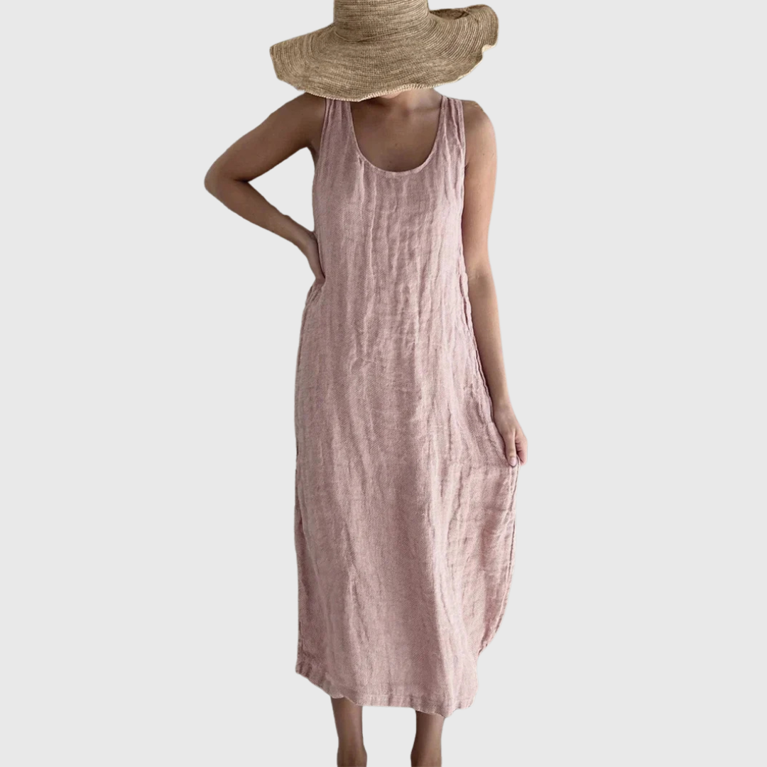 Evelyn | Linen-Look Summer Dress