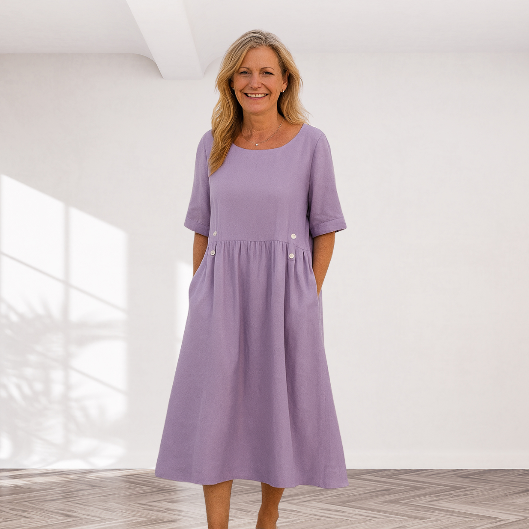 Evelyn | Button Summer Dress with Pockets
