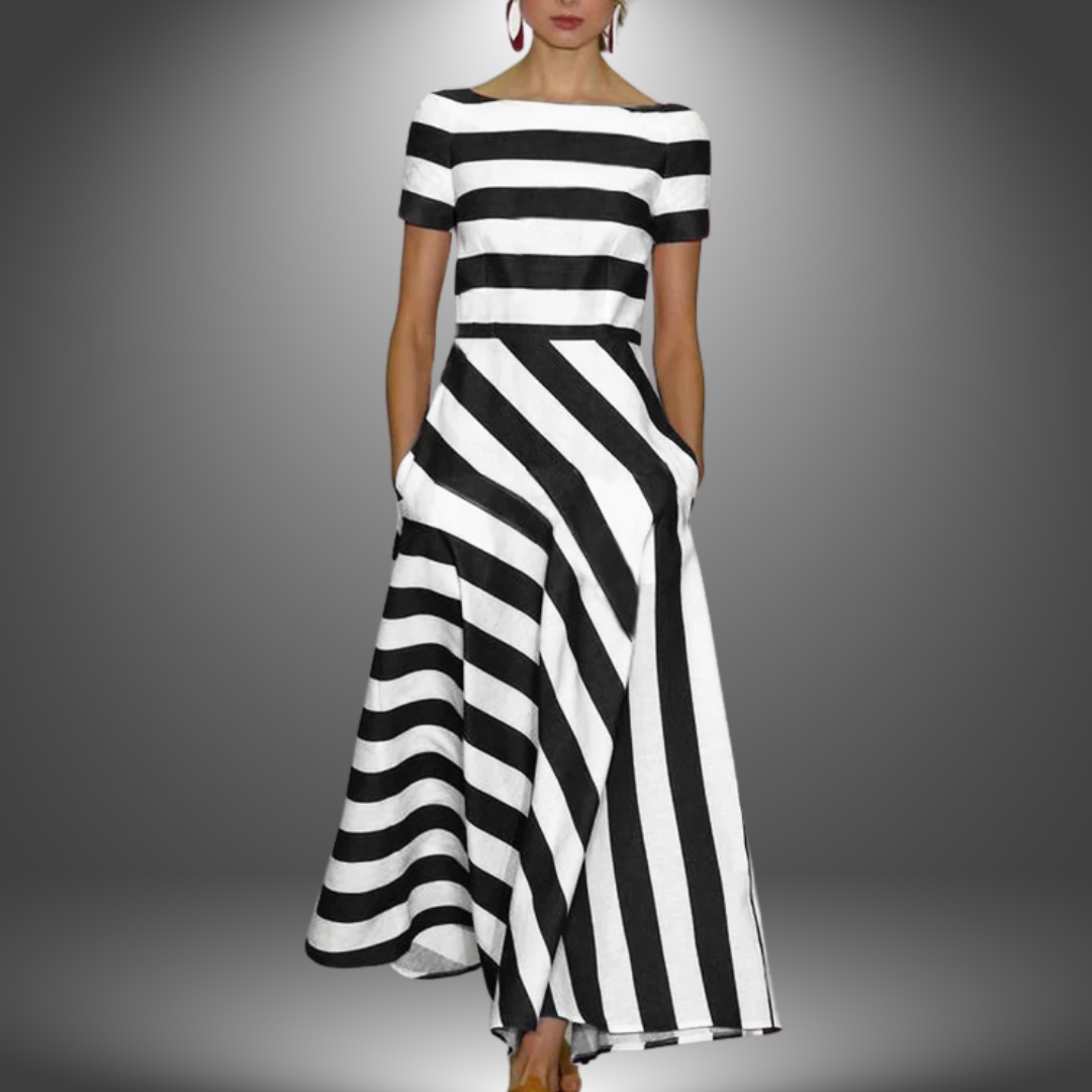 Olivia | Relaxed Abstract Print Tapered Pants
