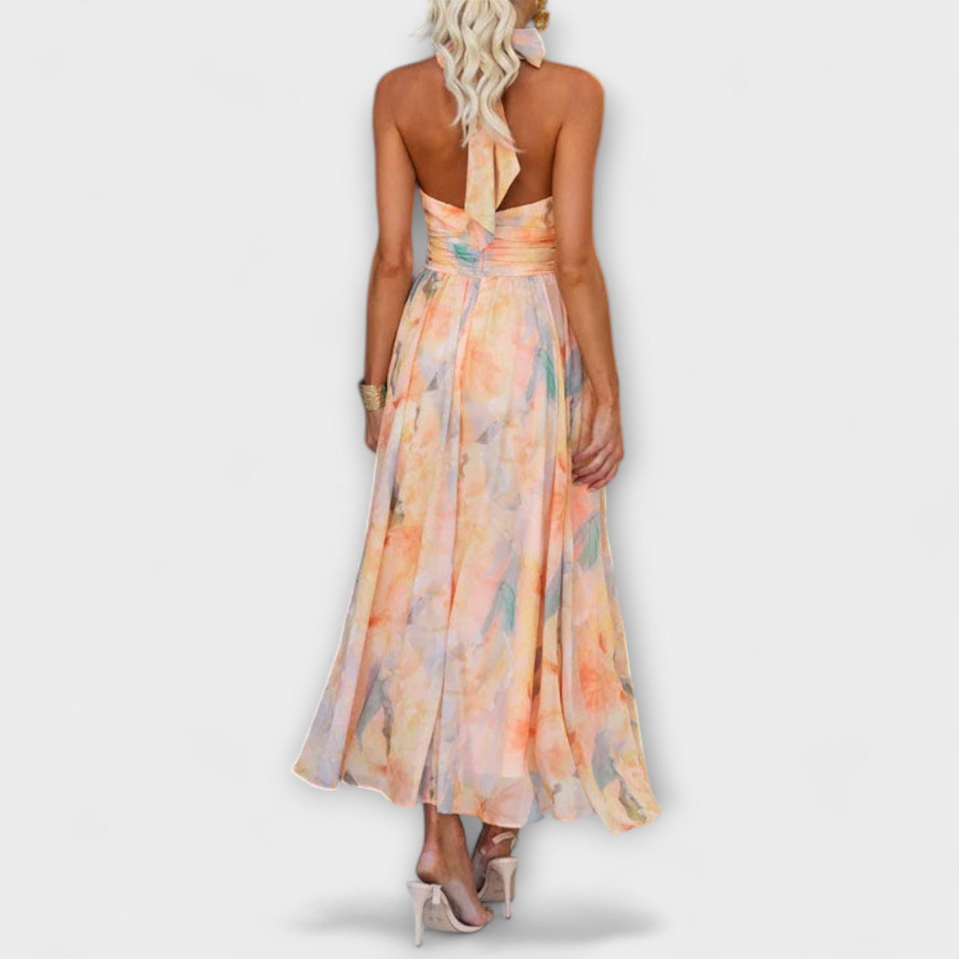 Naira | Watercolor Maxi Dress