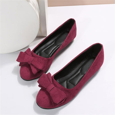 Lena | Soft Bow-Topped Comfort Flats