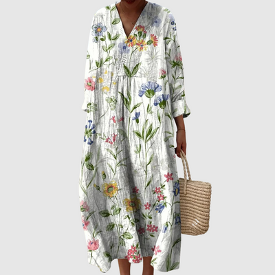 Lila | Floral Midi Summer Dress