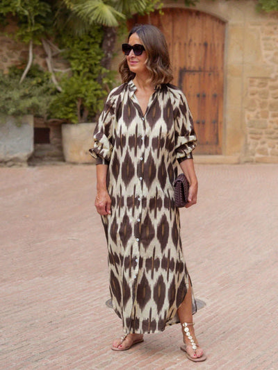 Brooklyn | Chic Button Maxi Dress