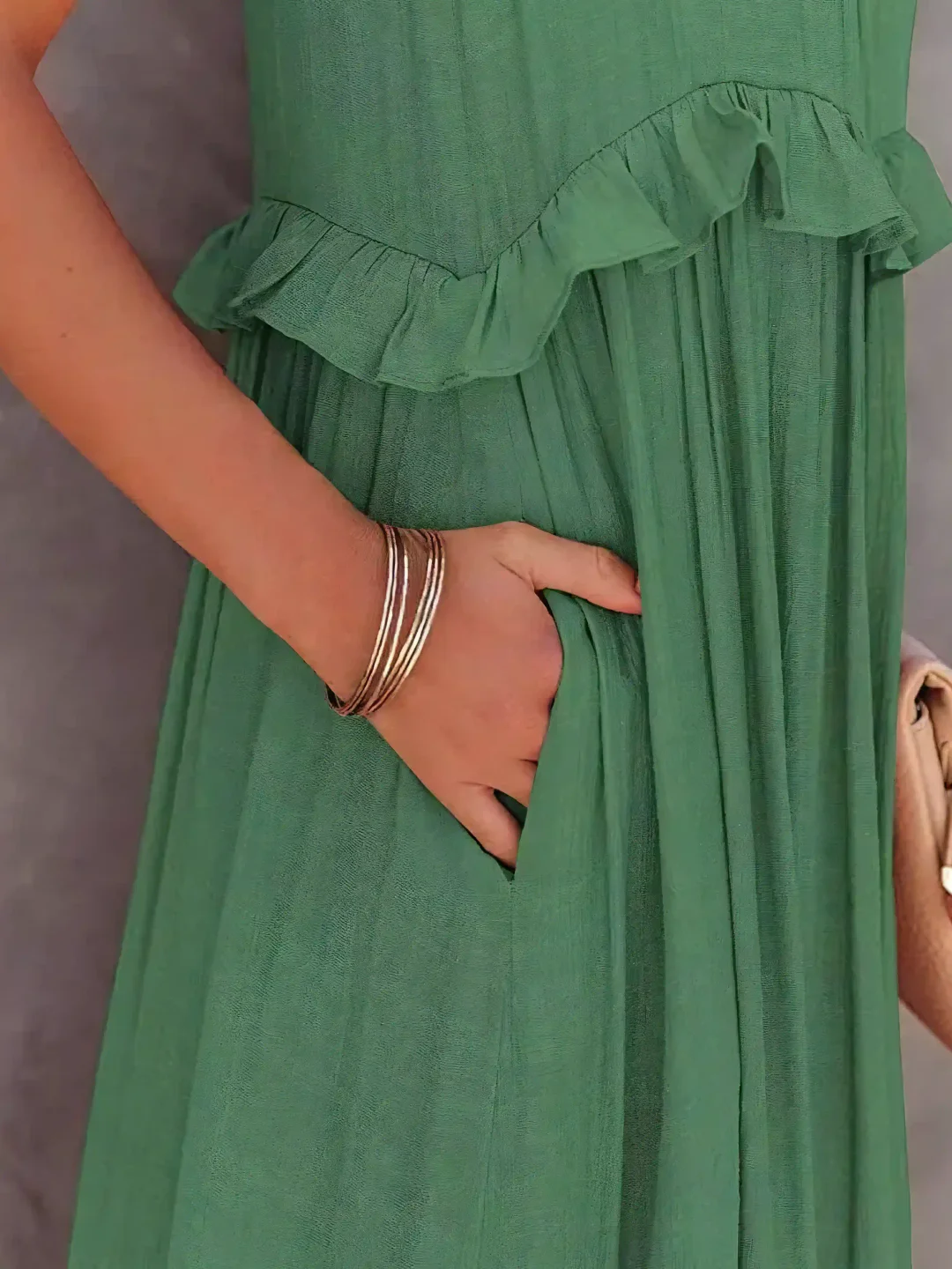 Madelyn | Boho Ruffle Maxi Dress