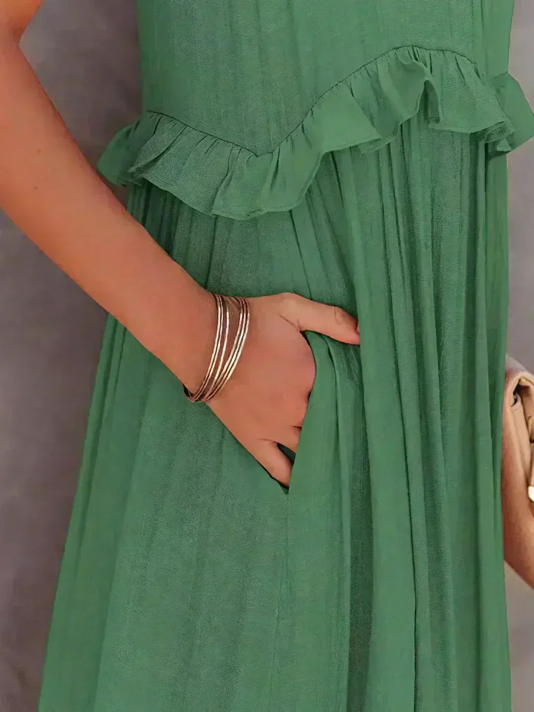 Isla | Boho Ruffle Maxi Dress