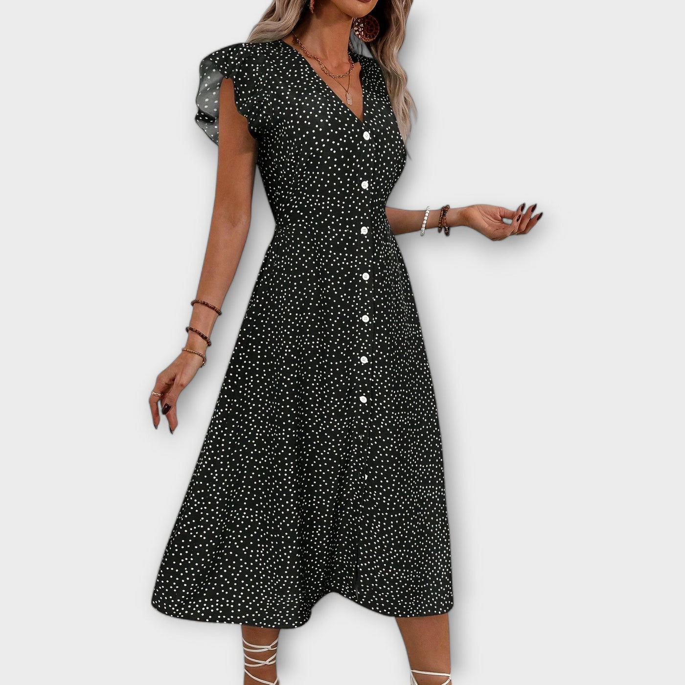 Polka | Elegant Midi Dot Dress