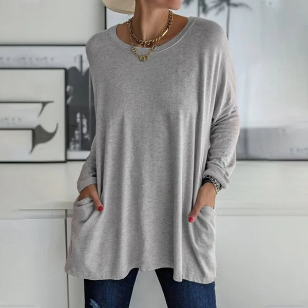 Morgan | Relaxed Long Sleeve Tunic Top