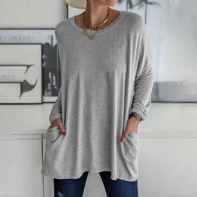 Morgan | Relaxed Long Sleeve Tunic Top