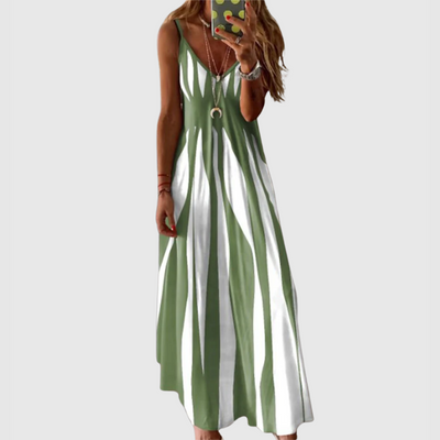 Sophie | Coastal Stripe Relaxed Maxi Dress