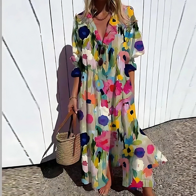 Janet | Luxury Boho Style Maxi Dress