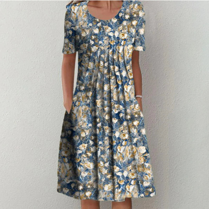 Grace | Easy Bloom Floral Pocket Midi Dress