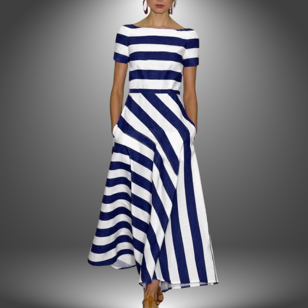 Olivia | Relaxed Abstract Print Tapered Pants