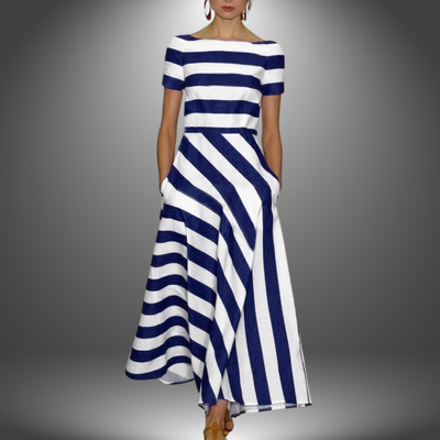 Olivia | Relaxed Abstract Print Tapered Pants