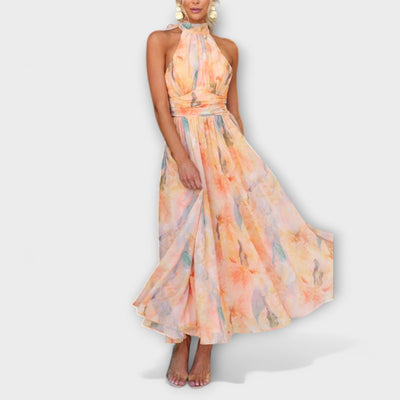 Naira | Watercolor Maxi Dress