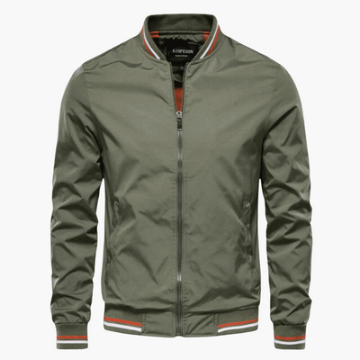 Easton | Classic Varsity-Trim Windbreaker Jacket