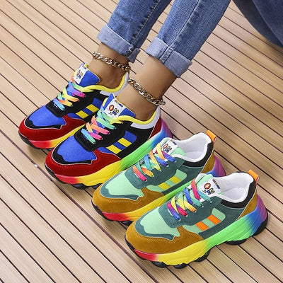 Roxy | Rainbow Chunky Sole Trainers
