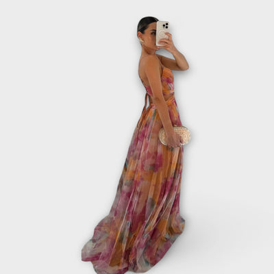 Aurora | Mesh Maxi Form Dress