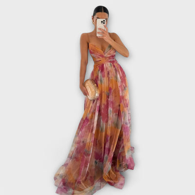 Aurora | Mesh Maxi Form Dress