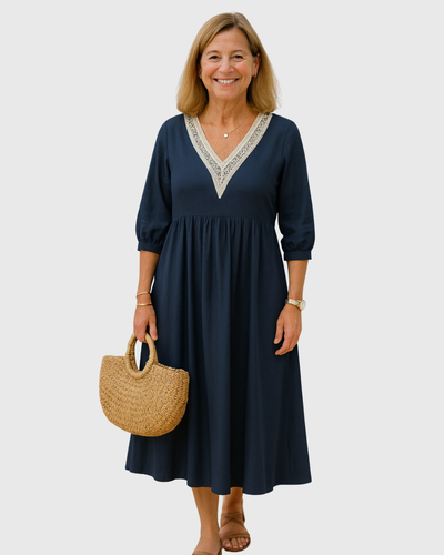 Julia | Elegant V-Neck Summer Dress